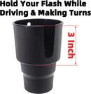 Large Car Cup Holder Adapter Compatible with Hydro Flask 32oz 40oz 50/50 Flask Yeti 24/30/36oz Nalgene 32oz Coffee Mugs - Car Interior Accessory Big Bottles Car Cup Holder (Up to 3.8 Inches)-3