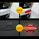 Car Door Handle Protector Reflective Sticker Universal Auto Carbon Fiber Door Handle Anti Scratch Cover Guard 8PCS Red-3