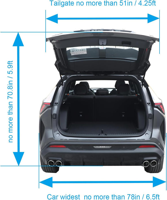 SUV Tailgate Tent with Awning Tailgate Shade Awning for Camping Hatchback Tent Sun Shelter Camping Outdoor Travel Waterproof 3000MM UPF 50+
