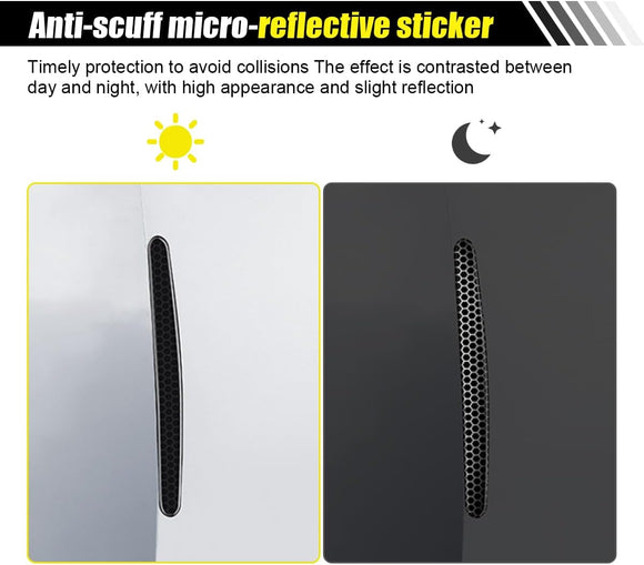 8PCS Car Door Handle Cup Scratch Protector Reflective Sticker - Anti-Scratch Car Door Handle Paint Cover Protective Film Traceless Stickers - Non-Marking Auto Doors Handles Bowl Sticker