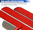 4PCS Car Door Sill Protector Anti-Scratch Car Door Edge Guard Waterproof Door Sill Stickers Front/Rear Door Step Guard Door Entry Guard Decoration Accessories for Car Truck SUV (Black/Red)-5