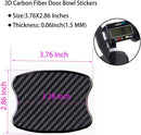 4Pcs Car Door Handle Protective Films Universal 3D Carbon Fiber Car Door Handle Paint Protection Film for Grip Recesses(S)-5