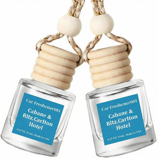 Car Air Freshener Hanging 2 Pack - Hotel Collection Diffuser Oil Inspired by Cabane & Rltz. CarIton Hotel - NO.1012 Fragrance Oil Car Fresheners for Women Made in USA (081)
