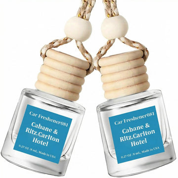 Car Air Freshener Hanging 2 Pack - Hotel Collection Diffuser Oil Inspired by Cabane & Rltz. CarIton Hotel - NO.1012 Fragrance Oil Car Fresheners for Women Made in USA (081)