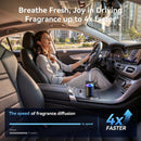 2025 Upgraded Smart Car Air Freshener Diffuser New Car Smell Air Freshener Long Lasting Auto On/Off Car Scent with 8 Ambient Lights Car Diffusers for Essential Oil (Snow Mountain)-6