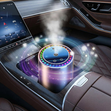Smart Misting FreshenerAI Auto On/Off Essential Oil Car Air DiffuserWireless Battery PoweredLong-Lasting ScentUltra-QuietRomantic Star ProjectionHome & Car UseIdeal Gift