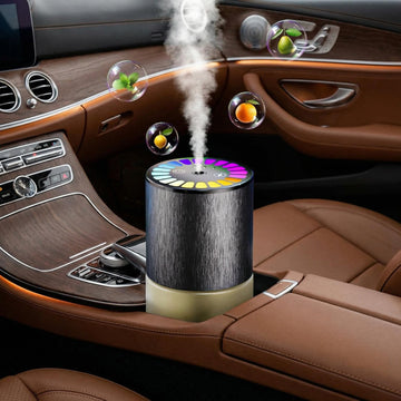 Car Air Freshener Car Fresheners Long Lasting Auto On/Off 3 Adjustable Modes for Custom Scent Intensity 150mL Large Capacity Diffuser with RGB Music Syncing Light (Cologne)