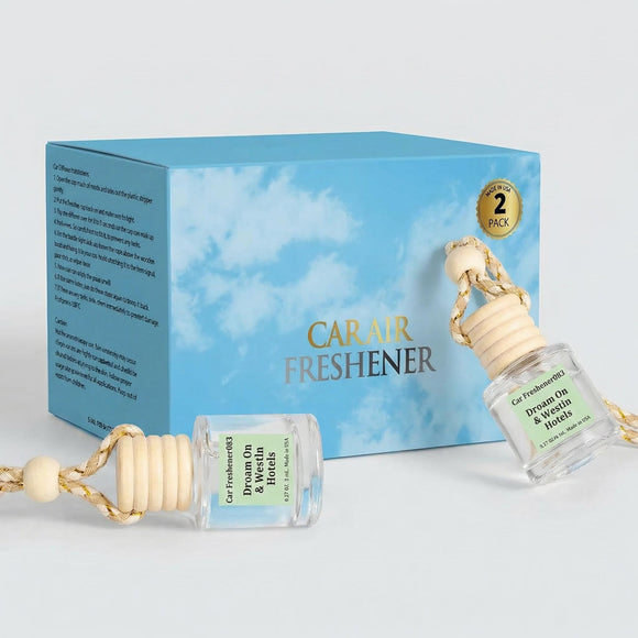 Car Air Freshener Hanging 2 Pack - Hotel Collection Diffuser Oil Inspired by Droam 0n & Westln Hotels - NO.1007 Fragrance Oil Air Diffuser for Ca r Car Fresheners for Women (083)