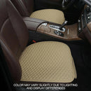 Pu Leather Car Seat Bottom Covers Protectors Include 1 Pair Front Driver Seat Pad Mat and 1 Rear Bench Cover Universal Fit 90% Vehicles Beige-7