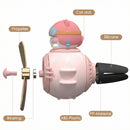 Car Air Fresheners Cute Pilot Cat Car Diffuser Rotating Propeller Cartoon Automotive Air Outlet Fan Creative Car Perfume Decoration Automotive Air Fresheners for Cars-3