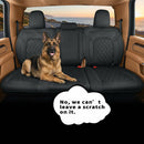 Fit Ram 1500 2019-2025 Crew Cab Rear Bench Seat Covers Waterproof Custom Fit Ram 4/6 Split Rear Flat Seats with Unremovable Middle Headrest-7