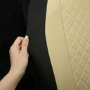 Front Seat Covers for Bucket Seats Faux Leather Seat Covers Universal for Most Cars SUV and Mini Van (Beige)-6