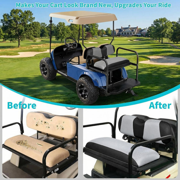 Universal Golf Cart Rear Seat Cover Dress UP Older Golf Cart Durable Breathable Material Fit Like a Glove for Yamaha EZGO and Club Car Easy to Install
