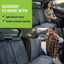 Back Seat Towel Seat Cover for Cars; Great for After Gym Workouts Dogs and Outdoor Activities; Universal Fit for Cars SUVs Vans Trucks EZ fit Non Slip Grip Grey-5