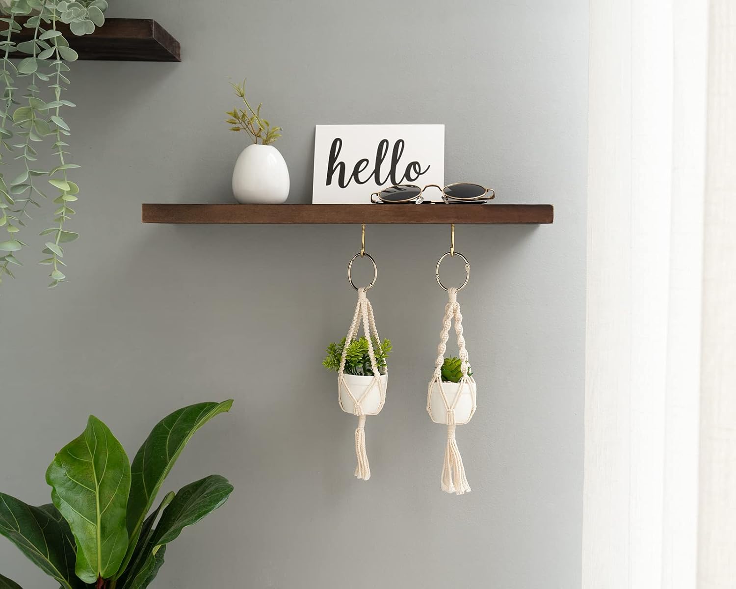 succulent car accessories Car Accessories Rear View Mirrior Charm Cute Hanging Rearview Car Decor Boho Hanger with Artificial Succulent Plants Gifts for Plant Lover Set of 2, W