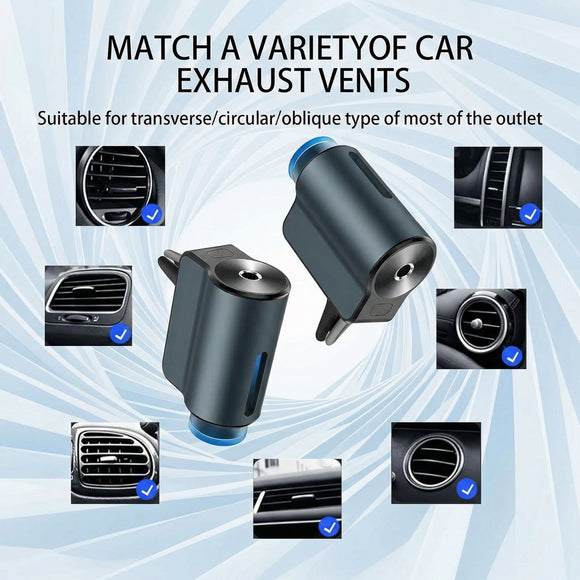 Car Air Freshener Diffuser Smart Car Aroma Diffuser Air Freshener Spray Automatic with 10PCS Cologne Aromatherapy Oil (Grey)