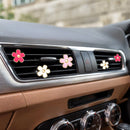 6 Pcs Daisy Flower Air Vent Clip Accessories Air Conditioning Outlet Clip Car Air Freshener Dashboard Accessories Charm Car Inter Decor(3 cm 3.3 cm Red Pink White)-3