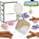 Premium Hanging Car Air Freshener Long Lasting Car Fresheners with Essential Oil Cars Diffuser for Men & Women | Non-Toxic | Cedar Mahogany | Adjustable Rope Diffusers for Cars Home Office-1