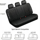 Bling Back Seat Cover Waterproof Leather Bench Rear Seat Cover Shining Diamond Truck Glitter Crystal Sparkly Rhinestone Universal Fit Armrest Automotive Kid Women Girl Black Diamond-9