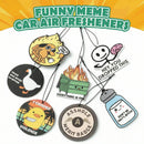 7 Pcs Funny Meme Car Air Fresheners Cute Cartoon Incense Chips Scented Diffuser Rearview Mirror Hanging Pendant Ornaments Decoration Automotive Interior Accessories Party Favors for Women Man-7