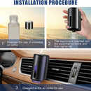 FeatWell Car Aromatherapy/Fragrance car Air fresheners/Humidifier Essential Oil Diffuser for Vehicle (Black)-5