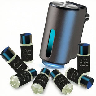 Car Air Freshener Air Freshener Diffuser Three Adjustable Modes Aromatherapy Machine Rechargeable (Grey)