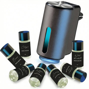 Car Air Freshener Air Freshener Diffuser Three Adjustable Modes Aromatherapy Machine Rechargeable (Grey)