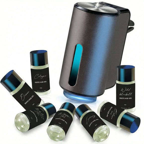 Car Air Freshener Air Freshener Diffuser Three Adjustable Modes Aromatherapy Machine Rechargeable (Grey)