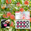 Car Air Freshener Vent Clips 8PK 6 Peach 2 New Car Scent Fresheners for Men Women Up to 240 Days Long Lasting Air Freshener Odor Eliminator-2