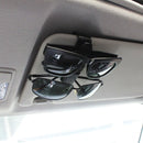 2 Pack Glasses Holders for Car Sun Visor, Sunglasses Eyeglasses Mount with Ticket Card Clip - Black-7