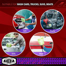 Car Wash Mitt Microfiber, 2PK-Scratch & Lint-Free, Premium Chenille Microfiber Wash Mitt Car Wash Brush-Green Regular Size (7.12''X10.14'')-7