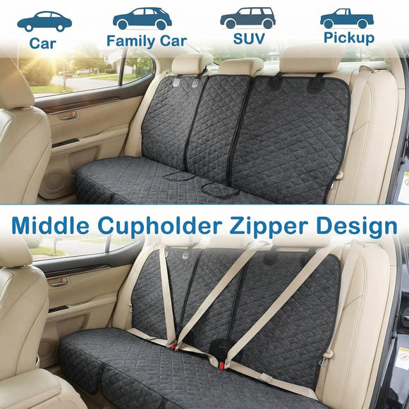 2024 Upgraded for Tesla Dog Car Seat Cover Protector Rear Seat Covers for Back Seat Wear-Resistant Kick Seatback Mats for Tesla Model Y/3 Accessories