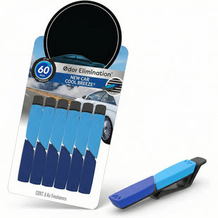 Air Freshener Vent Sticks New Car / Cool Breeze Scent 6 Pack