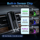 Smart Car Air Freshener Diffuser Auto On/Off Aromatherapy Diffuser with 3 Scent Modes USB Rechargeable Vent Clip 6 Essential Oil Refills Included Long-Lasting Fragrance Car Decor & Gift-4