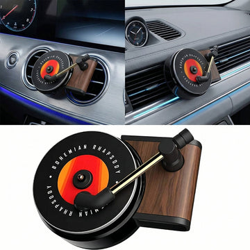 Car Vent Clip Aromatherapy Fragrance Diffuser Car Retro air freshener Clip Car Record Player Design Turntable Perfume Vent Outlet - 0