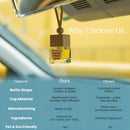 Car Air Freshener Hanging Diffuser Long-Lasting Essential Oil Scent (Up to 60 Days) Non-Toxic & Eco-Friendly 2-Pack Auto Fresheners Made in USA-5