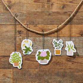 15 Pcs Hanging Plants Air Freshener Funny Plant Accessories Mirror Car Fresheners Cute Scented Hanging Car Decoration Ornaments Christmas for Women Men Auto Home Bathroom Closets - 0