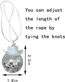 White Car Accessories, Disco Ball Cowboy Hat, Automotive Interior Accessories, Charm for Rear View Mirror-7