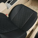 Front Car Seat Covers Bucket Seat Covers Leather High Back Auto Seat Covers for Cars Trucks Jeep Van SUV Pickup Airbag Compatible (Black)-3