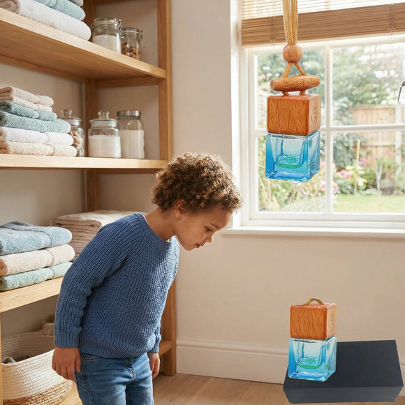 Car Air Freshener 8ml Nature Scents | 45-Days Long-Lasting Fragrance | Automotive Hanging Diffuser Bottles | Remove Auto Odor Fresh Air for Men Home Deodorizer (1pcs Sandalwood)