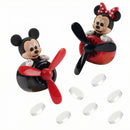 2Pcs Car Air Fresheners Cute Cartoon Mouse Pilot Men Women Car Perfume Rotating Propeller Automotive Air Outlet Fan Creative Diffuser Car Decoration (M.ickey+M.innie)-1