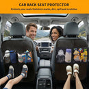 2 Pack Kick Mat Backseat Protector Back Seat Cover for Kids Car Seat Back Protectors with 2 Pocket Storage Organizer for Car SUV Minivan or Truck Seats (Black)-3