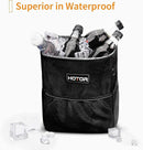 Car Trash Can with Lid and Storage Pockets - 100% Leak-Proof Organizer, Waterproof Garbage Can, Multipurpose Trash Bin for Car, 2 Gallons, Black-7