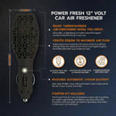 Reusable 12V Plug-in Car Air Freshener Power Fresh Auto Shut-Off Plug-In Convenience No Batteries Needed Includes 4 Scent Bars for Up to 30 Days of Freshness - Matte Black-3