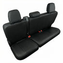 Bench Seat Cover Fits All Full-Size Silverado F-150 Ram Sierra Titan Tundra Pickup Trucks; Folding Bench or Standard Bench Seats; Premium Faux Leather Black (1370036LT)-1