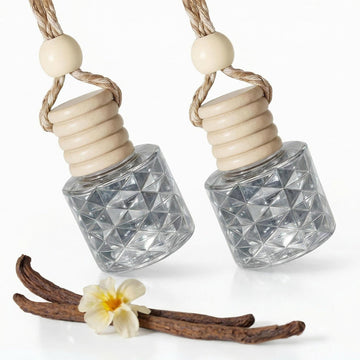 Veloz Hanging Car Air Freshener-Vanilla Cream Scent Long Lasting Essential Oil Car Diffuser without Methyl Carbitol&Hexylene Glycol