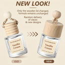 Car Air Freshener Diffuser 2 Pack Hanging Air Freshener Diffuser - Vanilla Cream Fragrance Oil Air D iffuser for Car 45+ days Long Lasting Fragrance Made in USA C ar Air Fresheners (V54)-2