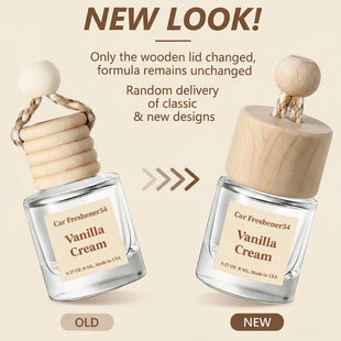 Car Air Freshener Diffuser 2 Pack Hanging Air Freshener Diffuser - Vanilla Cream Fragrance Oil Air D iffuser for Car 45+ days Long Lasting Fragrance Made in USA C ar Air Fresheners (V54)