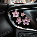 Cute Flowers Air Vent Clips Car Air Freshener 4pcs Purple Girly Daisy Flower Car Accessories for Women Lavender Car Decorations Refillable Clips On Air Freshener-7