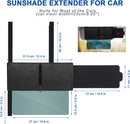 Polarized Sun Visor for Car with Zipper Slider, Upgraded UV400 Car Sun Visor Extension with PC Lens and Side Sunshade, Anti-Glare Car Visor for Safe Driving, UV-Filtering/Protection-7
